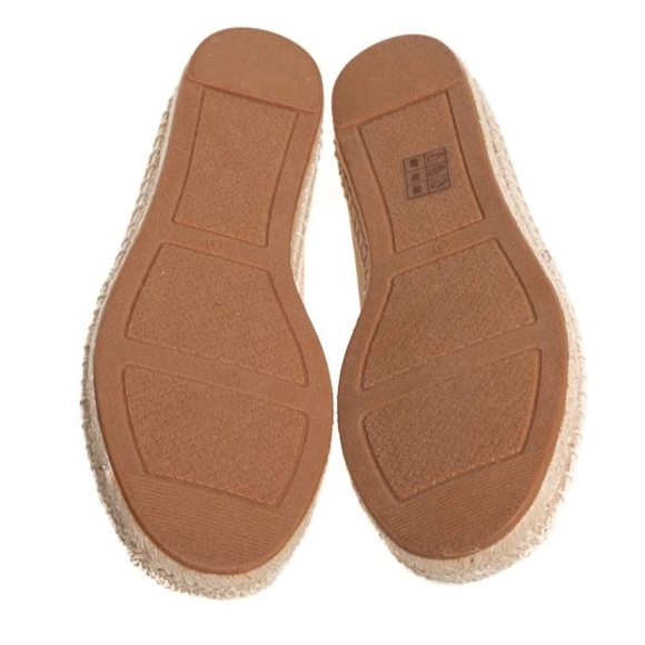 Tory Burch Cream Canvas Weston Flat Espadrilles‎ women’s shoes size 7.5 - Picture 6 of 15